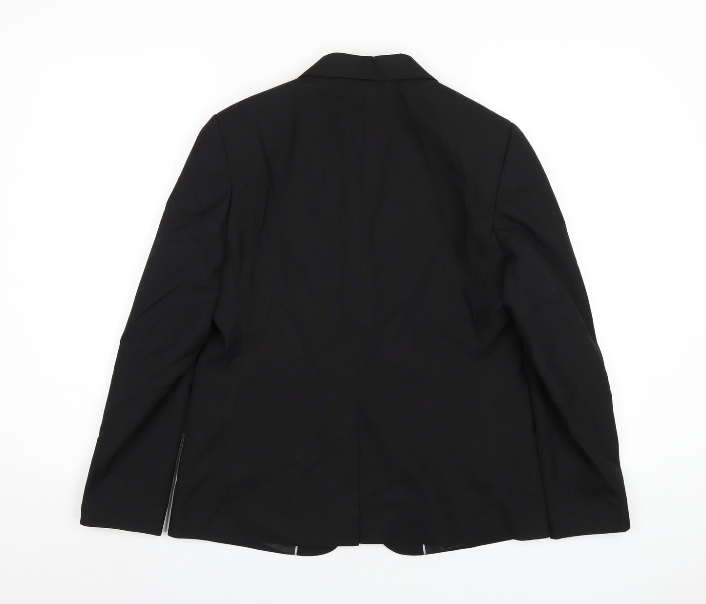 Marks and Spencer Boys Black Jacket Blazer Size 14-15 Years Button