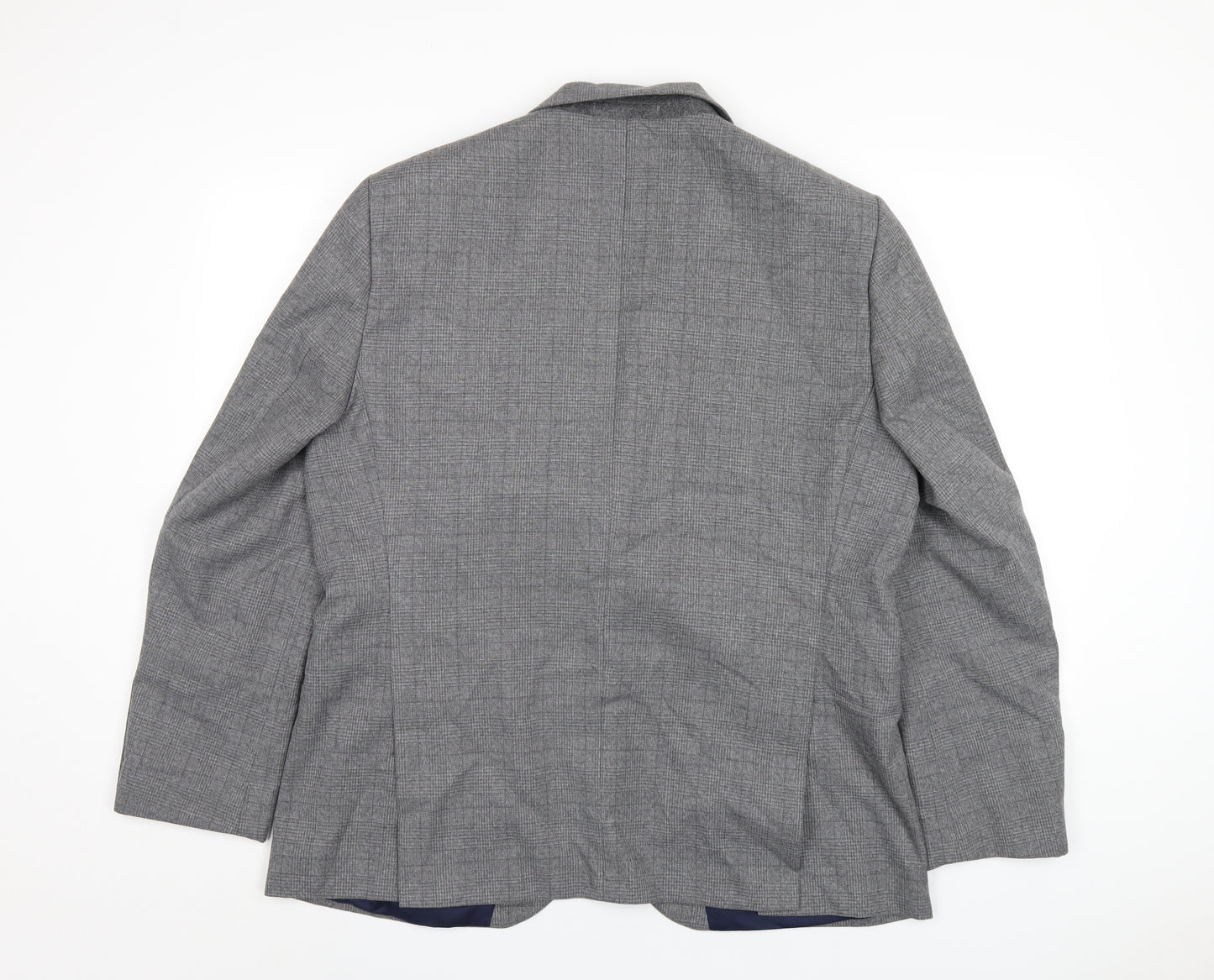 Marks and Spencer Mens Grey Polyester Jacket Blazer Size 44 Regular