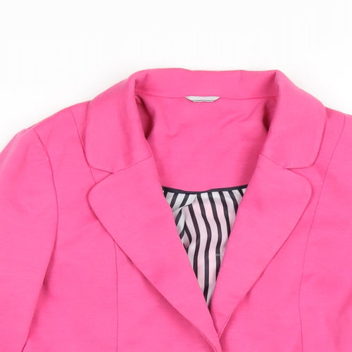 Dunnes Stores Girls Pink Jacket Blazer Size 10-11 Years Button