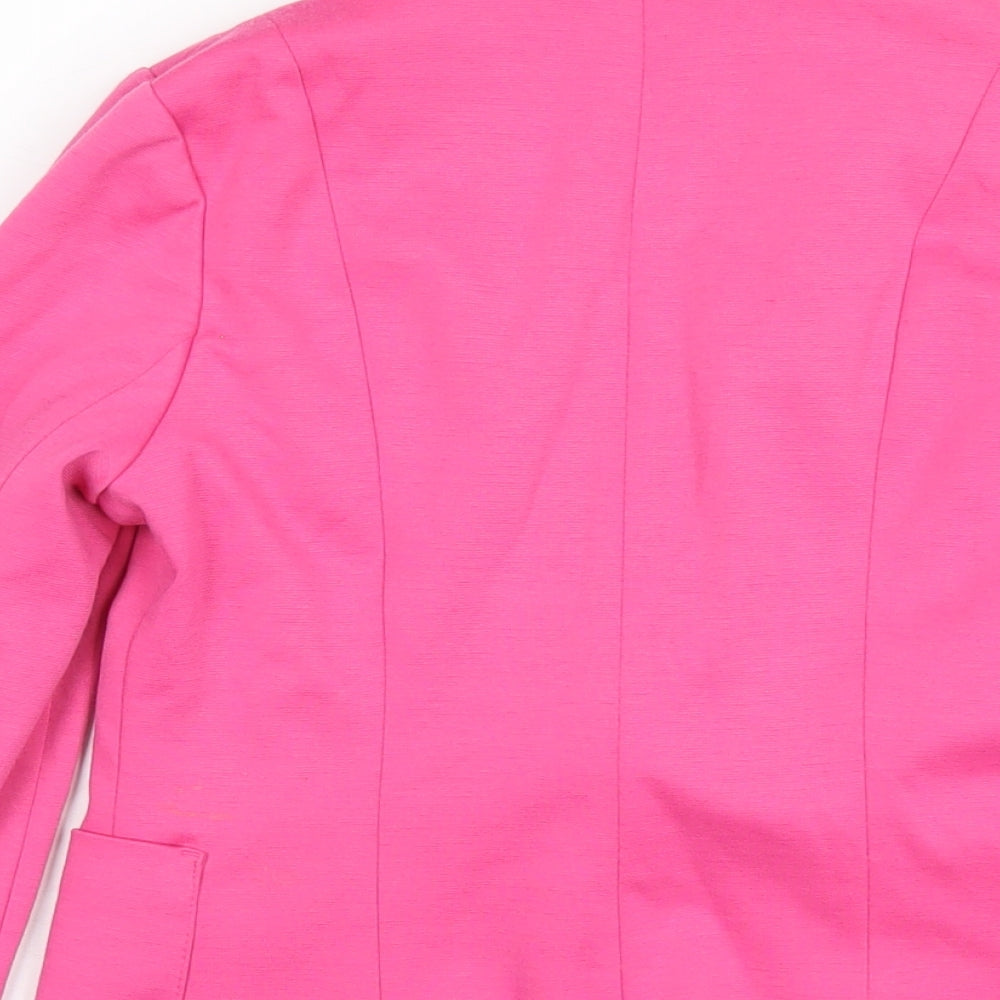 Dunnes Stores Girls Pink Jacket Blazer Size 10-11 Years Button