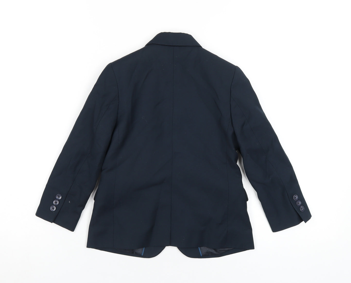 H&M Boys Blue Jacket Blazer Size 4-5 Years Button