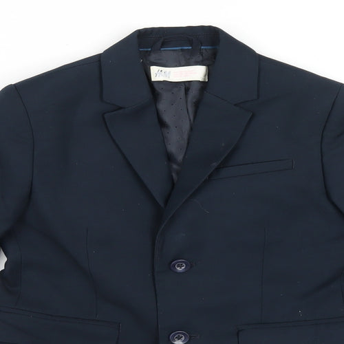 H&M Boys Blue Jacket Blazer Size 4-5 Years Button