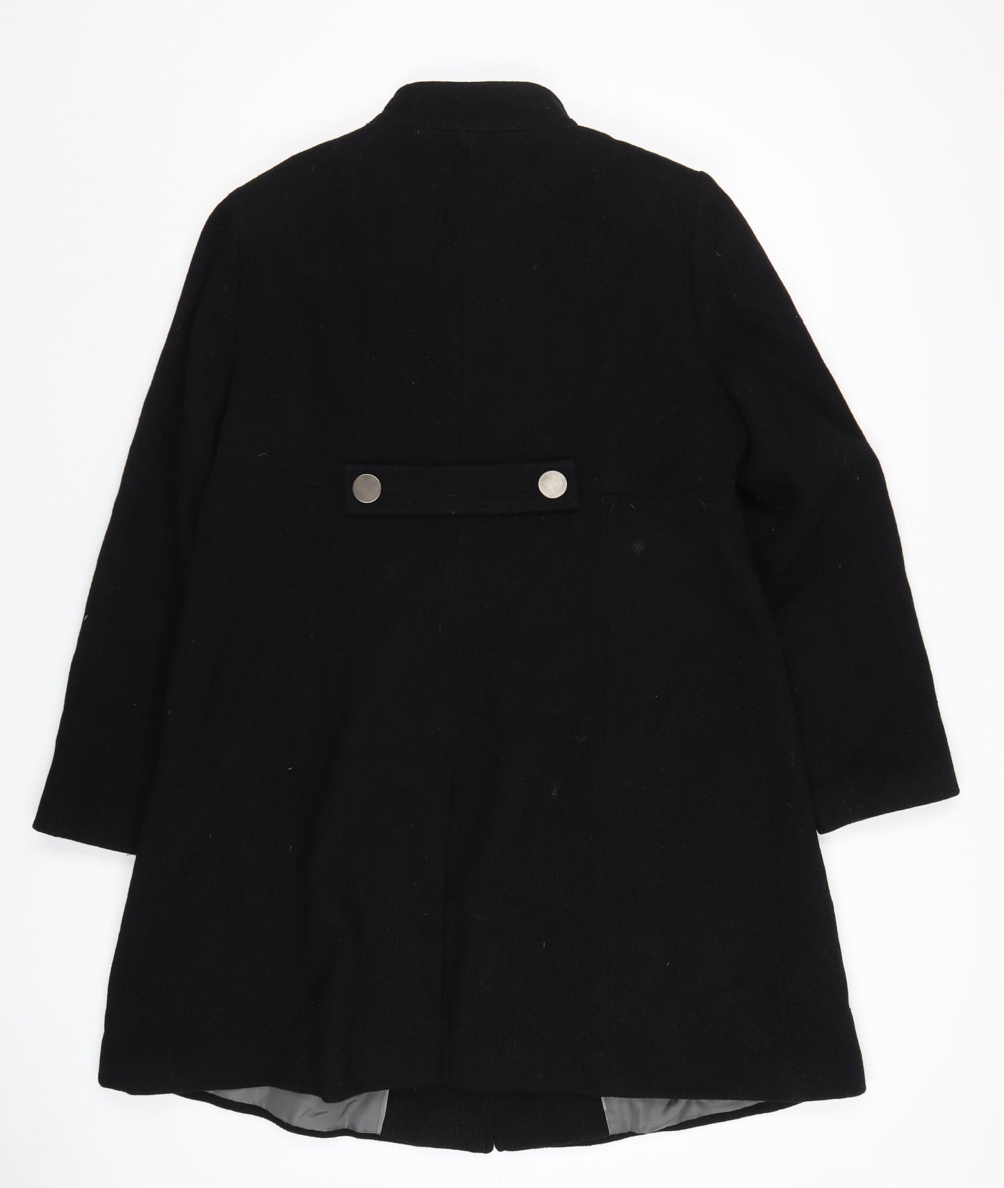 Principles Womens Black Overcoat Coat Size 18 Button