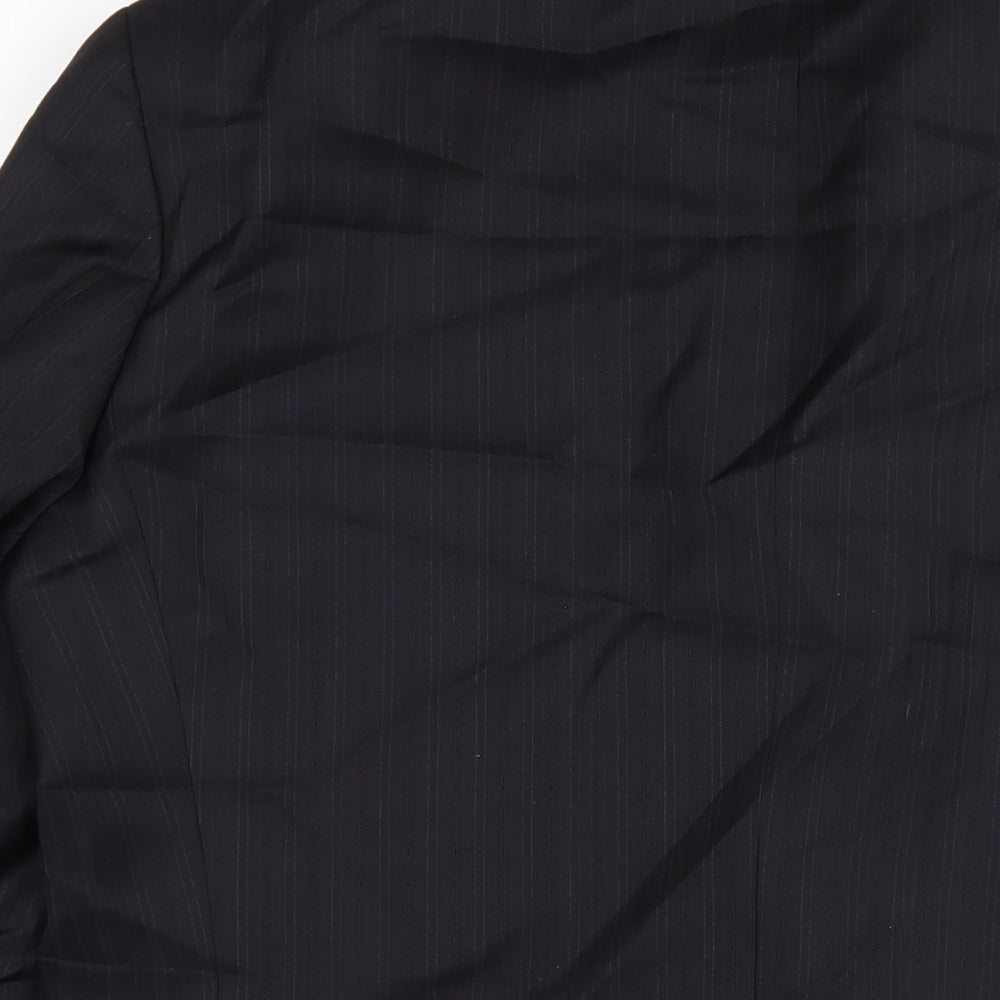 HUGO BOSS Mens Black Wool Jacket Blazer Size 40 Regular