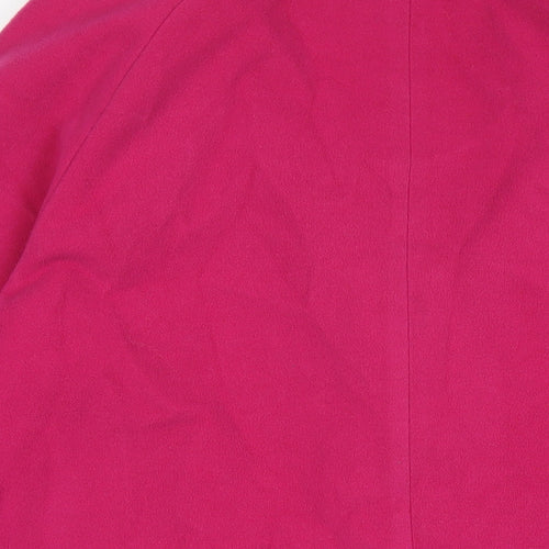 Joanna Hope Womens Pink Overcoat Coat Size 22 Button