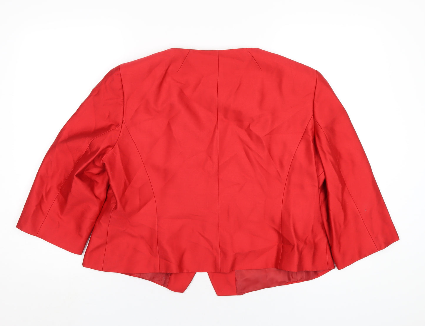 Planet Womens Red Jacket Coat Size 18 Button