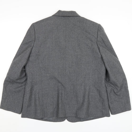 Eastex Womens Grey Jacket Blazer Size 14 Button