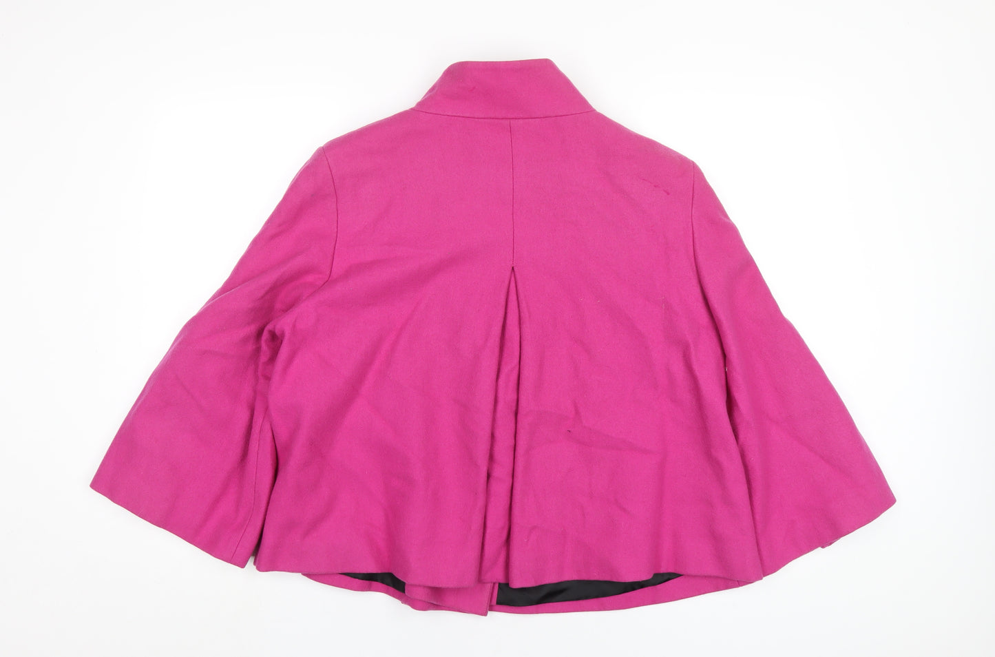 New Look Womens Pink Pea Coat Coat Size 18 Button