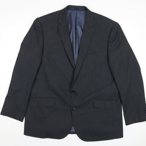 Taylor & Wright Mens Grey Polyester Jacket Blazer Size 46 Regular