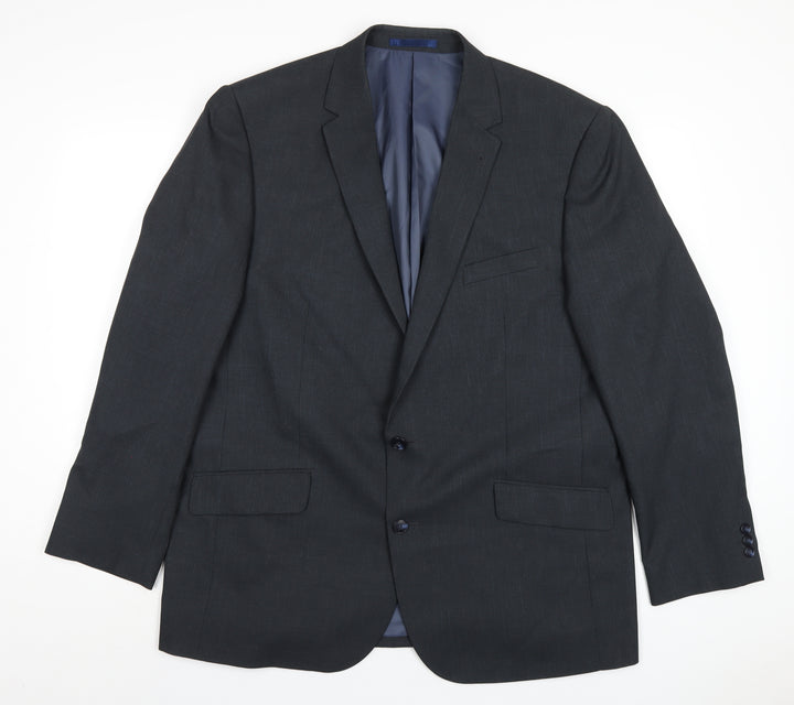 Taylor & Wright Mens Grey Polyester Jacket Blazer Size 46 Regular