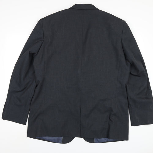 Taylor & Wright Mens Grey Polyester Jacket Blazer Size 46 Regular
