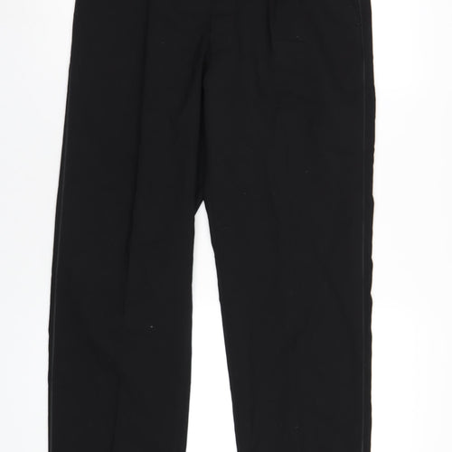 Moss Bros Mens Black Polyester Tuxedo Suit Trousers Size 36 Regular