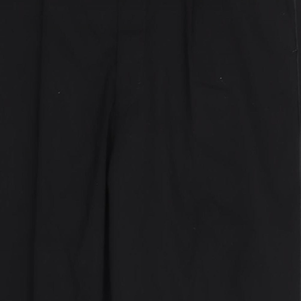 Moss Bros Mens Black Polyester Tuxedo Suit Trousers Size 36 Regular