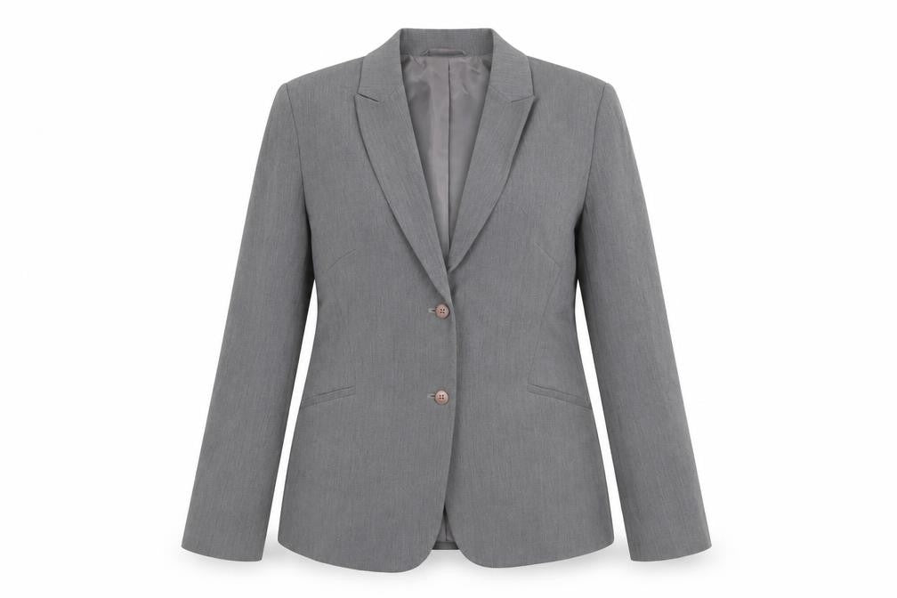 Next Womens Grey Polyester Jacket Blazer Size 10