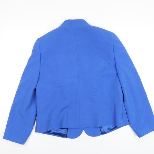 CC Womens Blue Jacket Blazer Size 14 Button