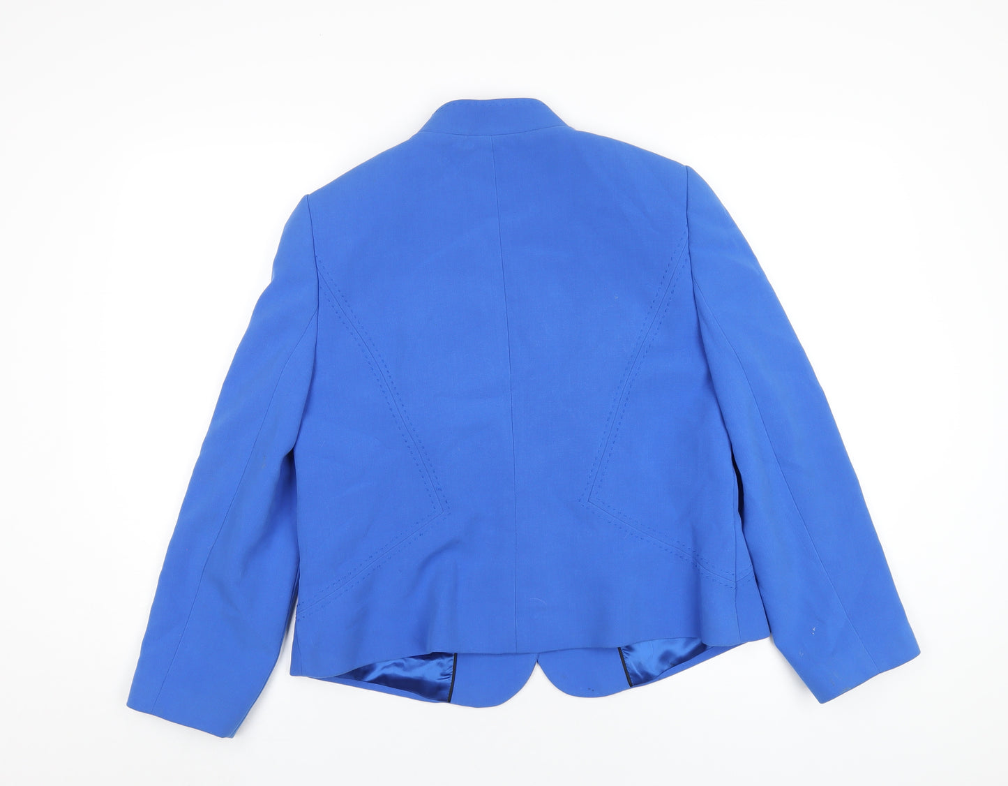 CC Womens Blue Jacket Blazer Size 14 Button