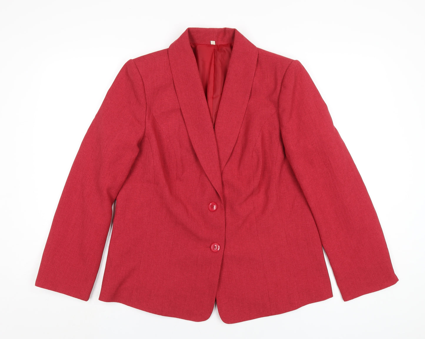 EWM Womens Red Jacket Size 14 Button