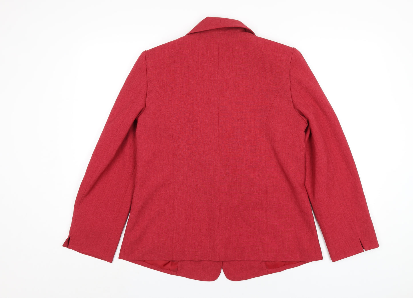 EWM Womens Red Jacket Size 14 Button