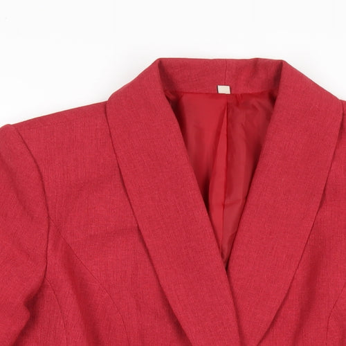 EWM Womens Red Jacket Size 14 Button