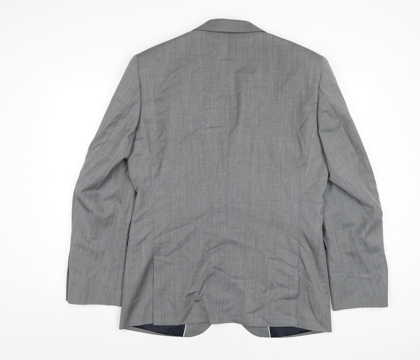 NEXT Mens Grey Wool Jacket Blazer Size 40 Regular