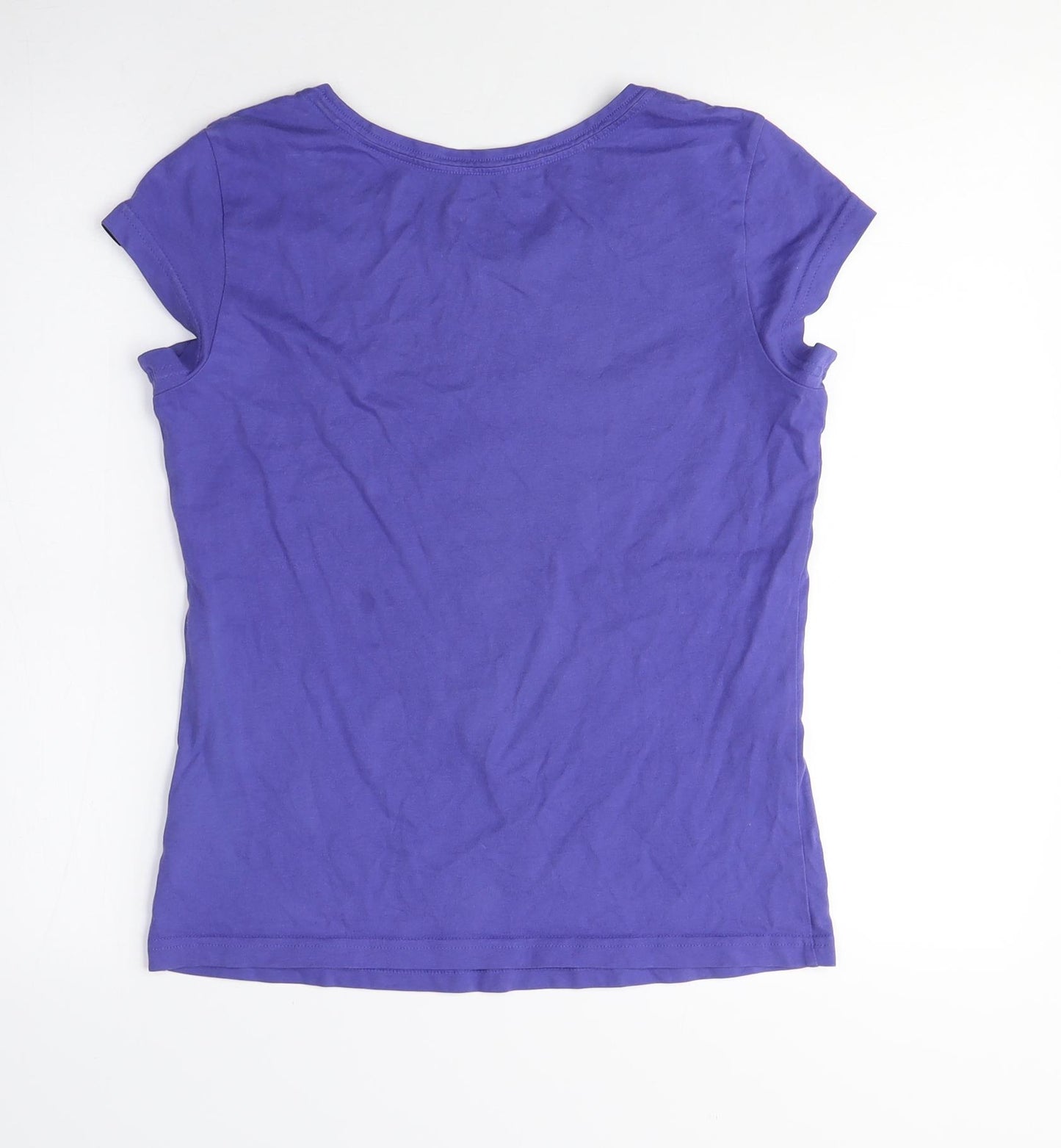 Adidas Purple Women's T-Shirt Crew Neck Size S Casual