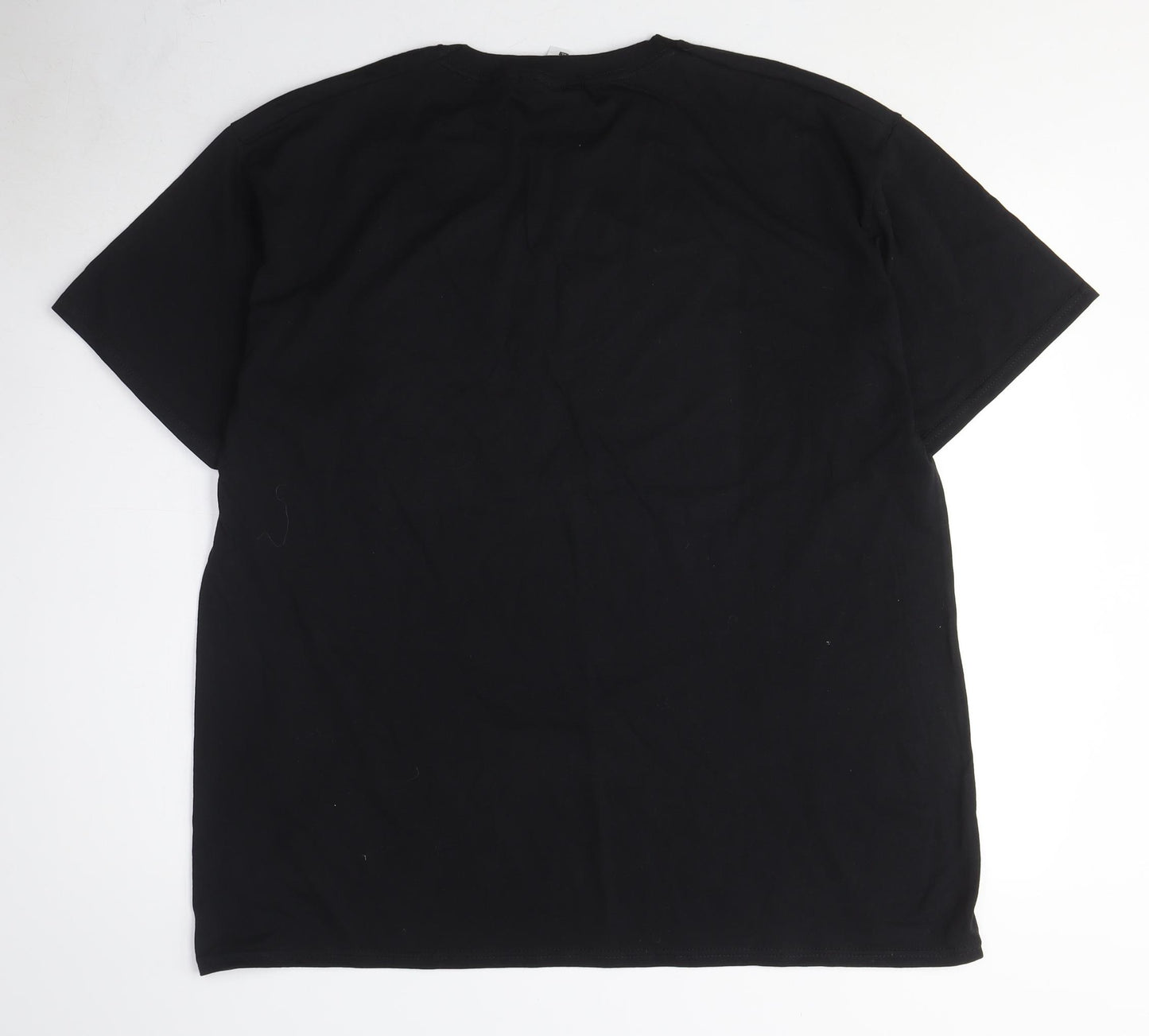 Doom Men's Black Cotton T-Shirt, Large, Crew Neck