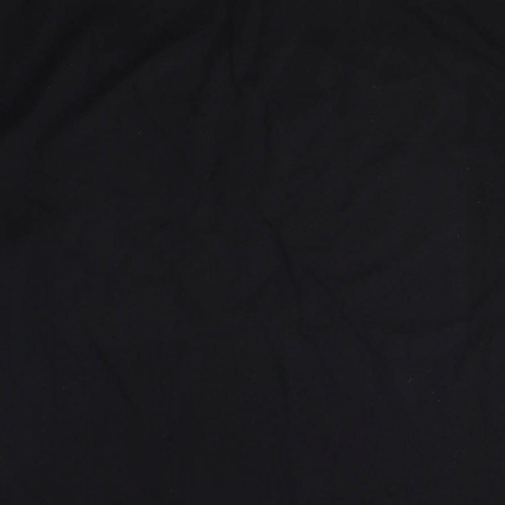 Doom Men's Black Cotton T-Shirt, Large, Crew Neck