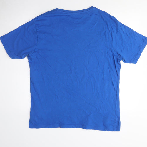 Bench Blue Men's XL T-Shirt, Short Sleeve, Cotton