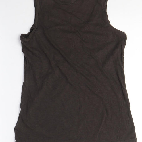 Mexx Women's Black Studded Scoop Neck Tank Top M