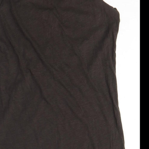 Mexx Women's Black Studded Scoop Neck Tank Top M