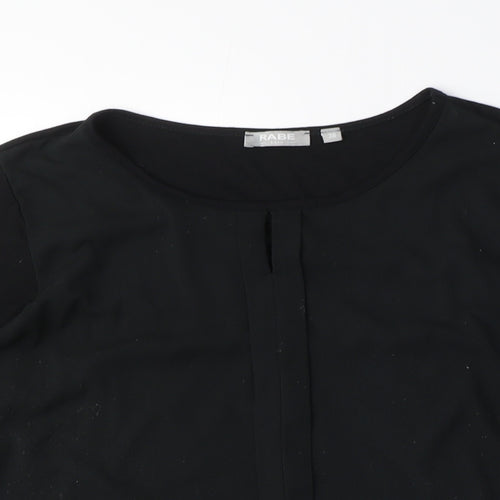 Rabe Women's Black Basic Blouse 3/4 Sleeve Size 10