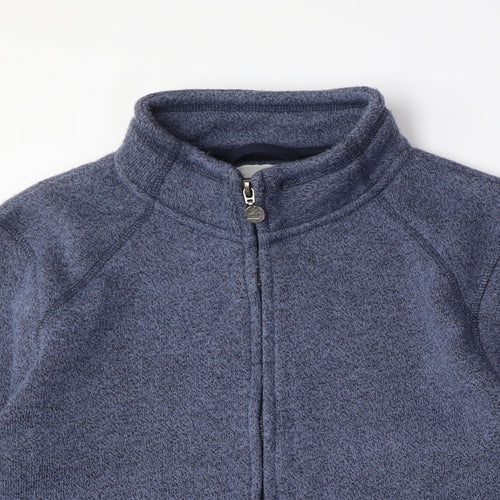 Women's Blue Full Zip Sweatshirt, Size M