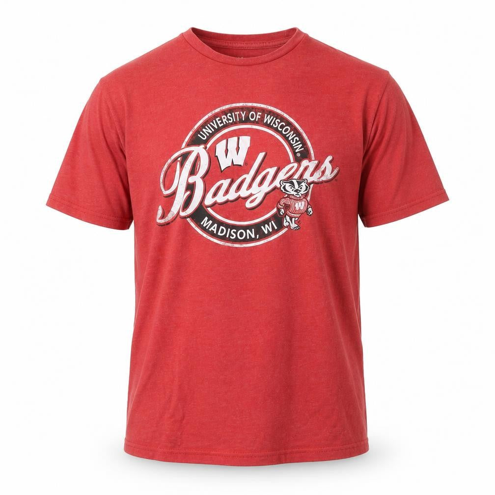 Knights Apparel Men’s Red Badgers University T-Shirt L