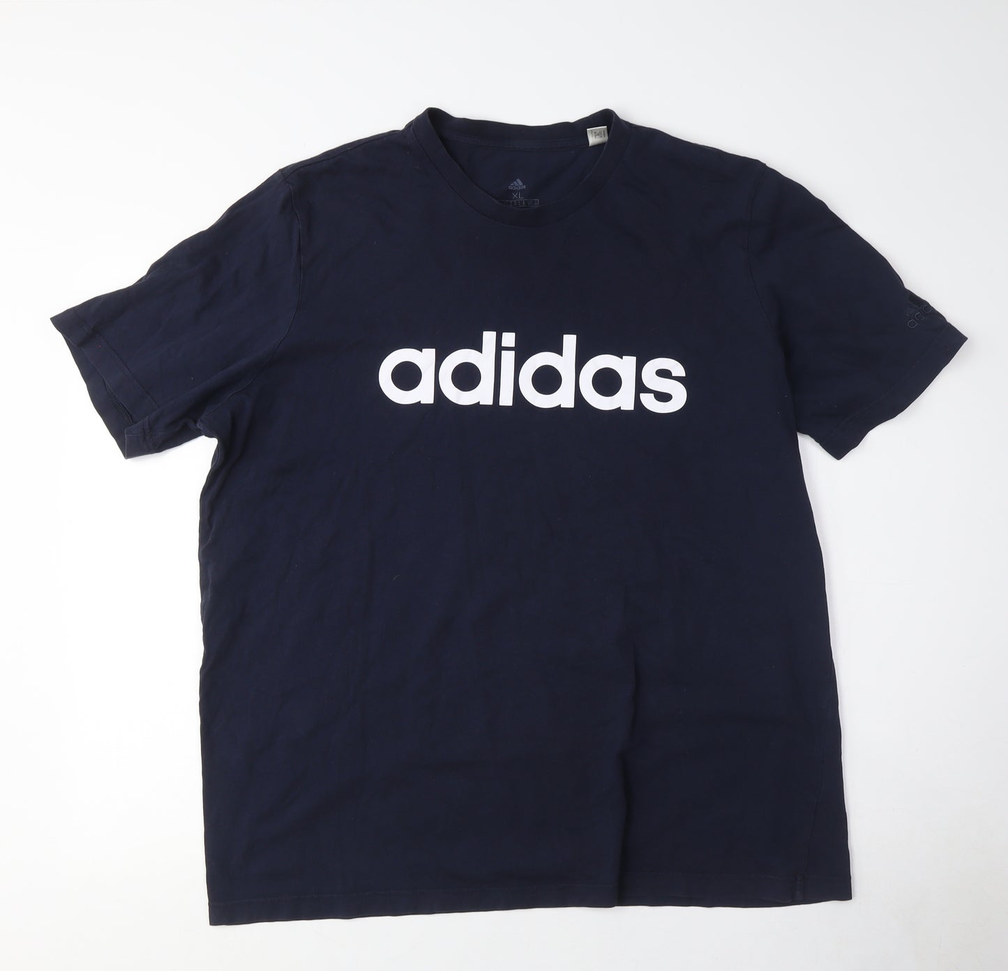 Adidas Men's Blue XL Logo T-Shirt