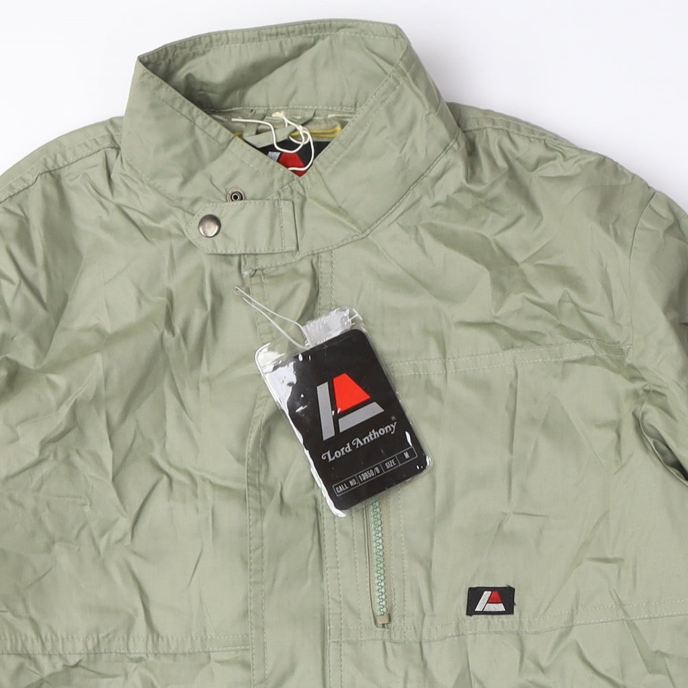 Lord Anthony Unisex Green Bomber Jacket L Casual