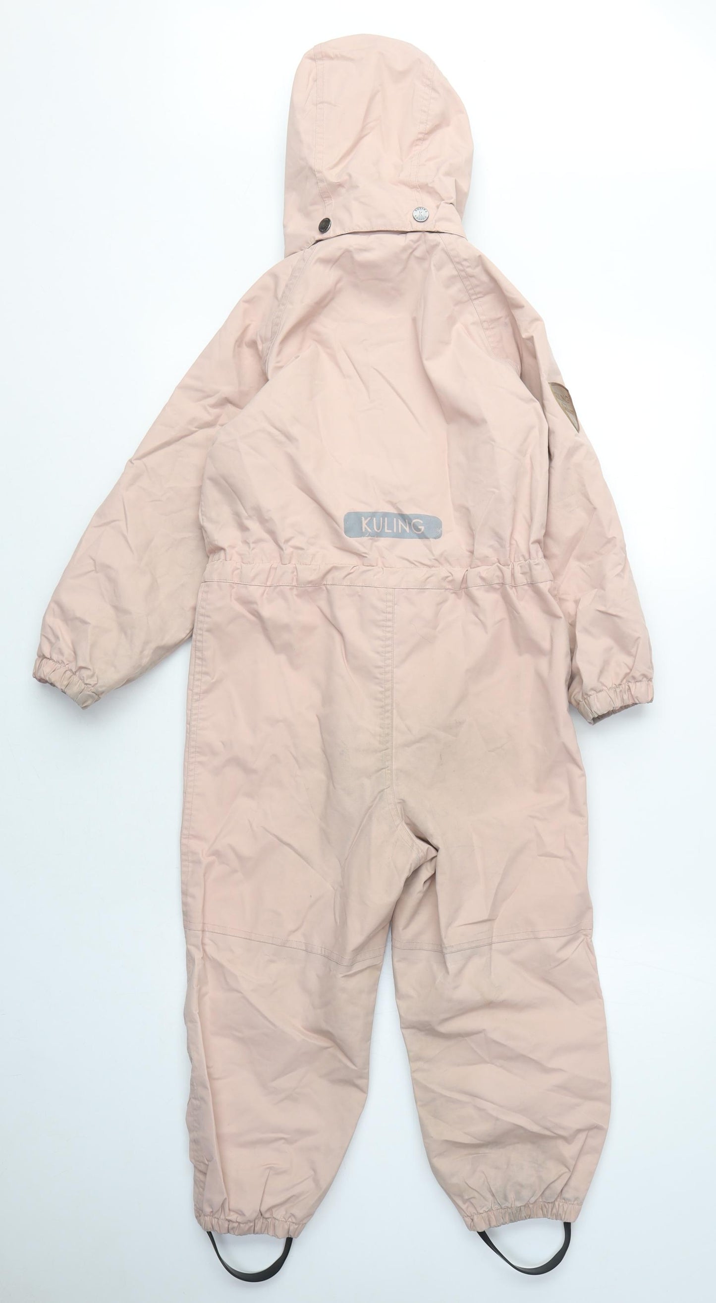 Kuling Girls Pink Snowsuit 4-5 Years, Hooded, Waterproof