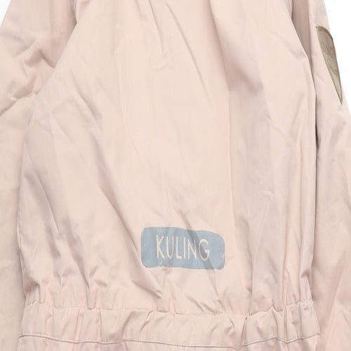 Kuling Girls Pink Snowsuit 4-5 Years, Hooded, Waterproof