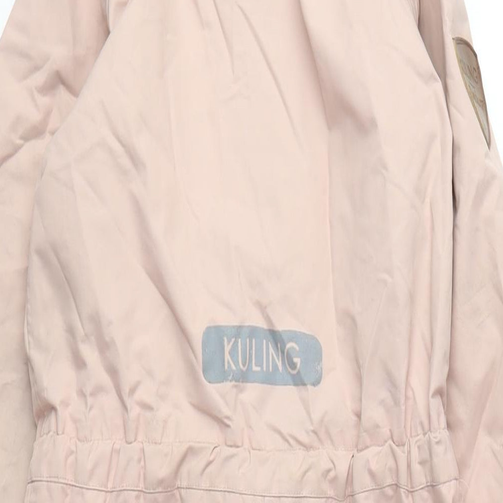 Kuling Girls Pink Snowsuit 4-5 Years, Hooded, Waterproof