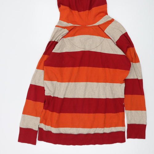 Store Twenty One Womens Multicoloured Striped Cotton Pullover Hoodie Size 18 Pullover