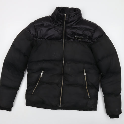 Supply & Demand Co. Mens Black Jacket Size XS Zip