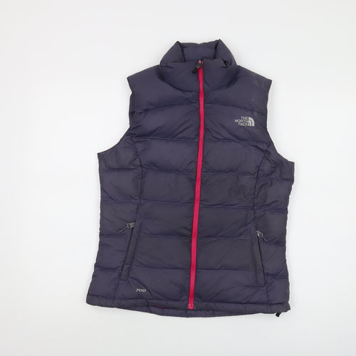 The North Face Womens Purple Gilet Waistcoat Size S Zip