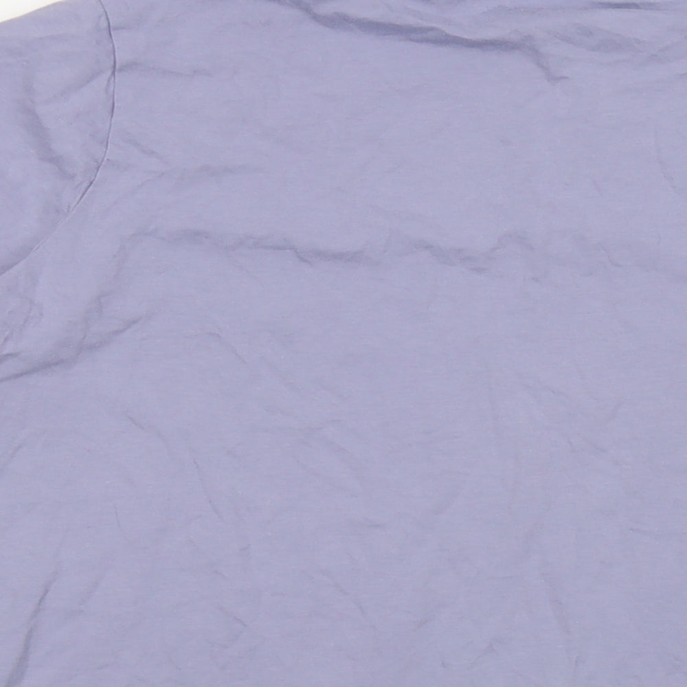 Nike Womens Purple Cotton Basic T-Shirt Size S Crew Neck