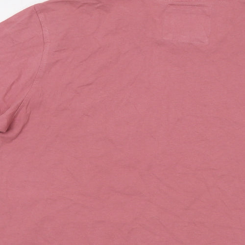 Crew Clothing Mens Pink Cotton T-Shirt Size M Crew Neck