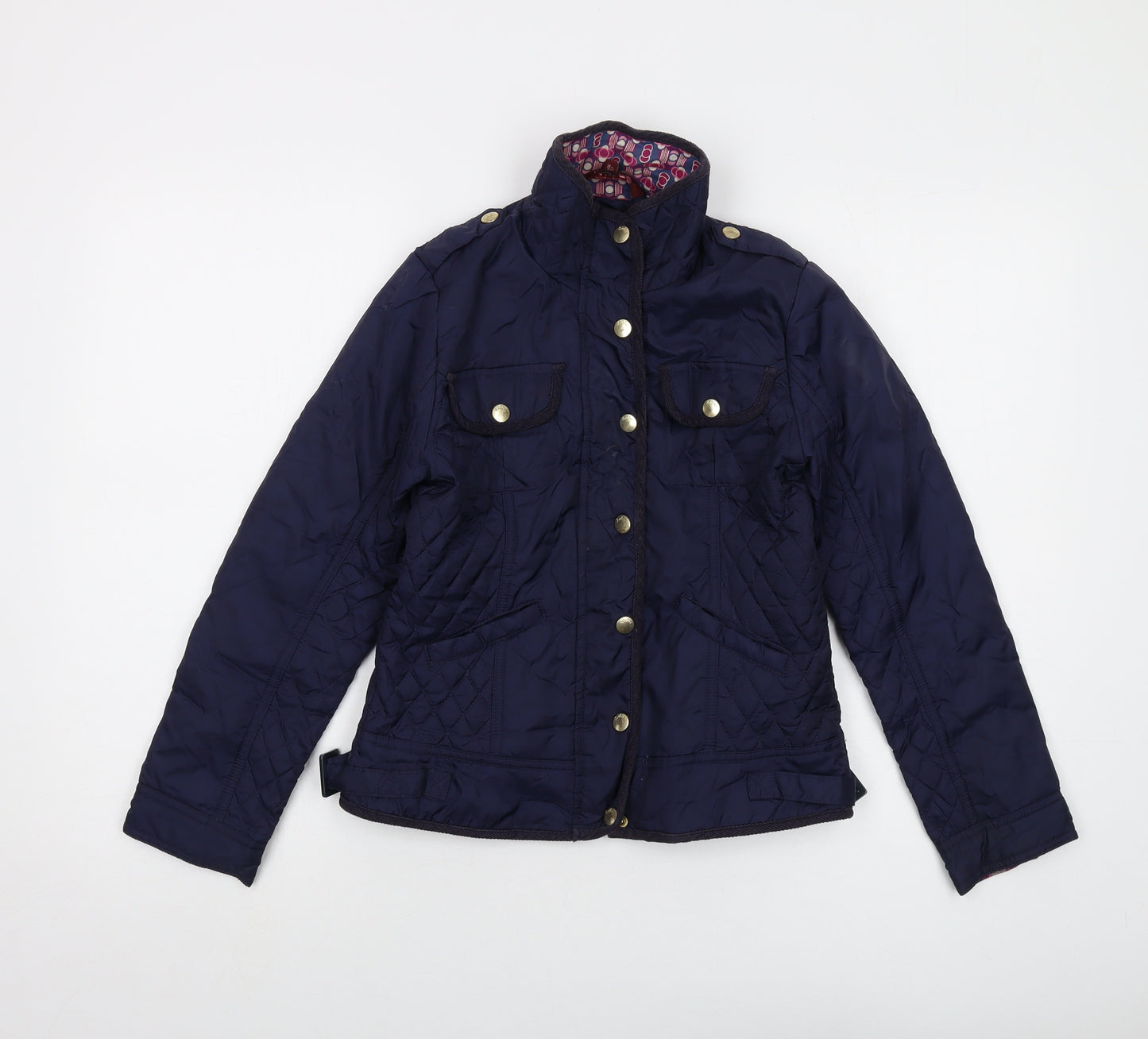 Ted Baker Girls Blue Quilted Jacket Size 11 Years Zip