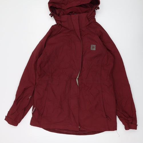 Mountain Warehouse Womens Red Jacket Size 12 Zip