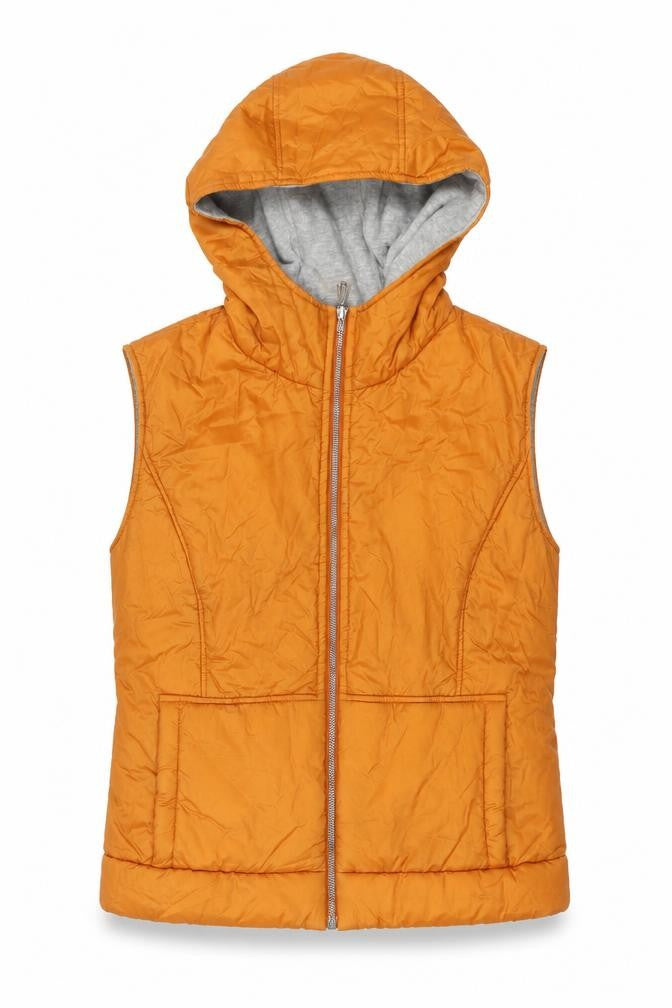 Kaliko Womens Orange Gilet Waistcoat Size 10 Zip
