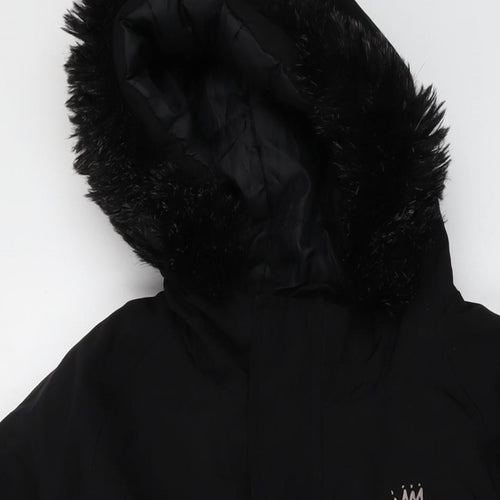 KWD Boys Black Jacket Size 14-15 Years Zip
