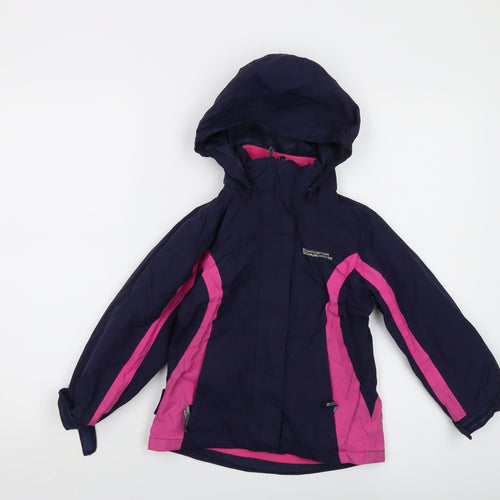 Mountain Warehouse Girls Black Jacket Size 5-6 Years Zip