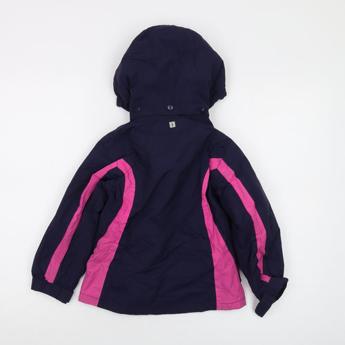 Mountain Warehouse Girls Black Jacket Size 5-6 Years Zip