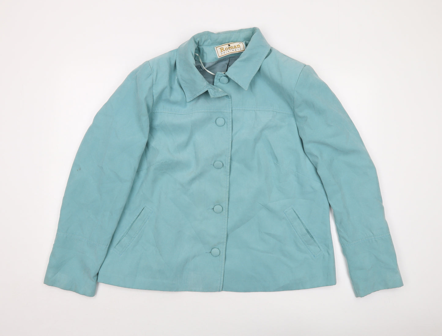 Roman Womens Blue Jacket Size 20 Button - Vintage